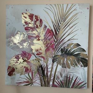 Leaves canvas wall art